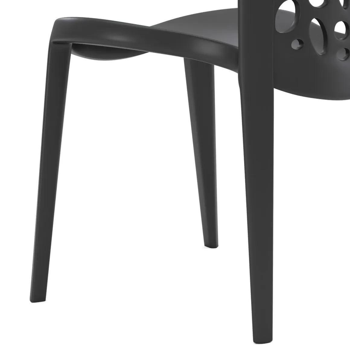 Gartenstuhl LONA 4er Set schwarz