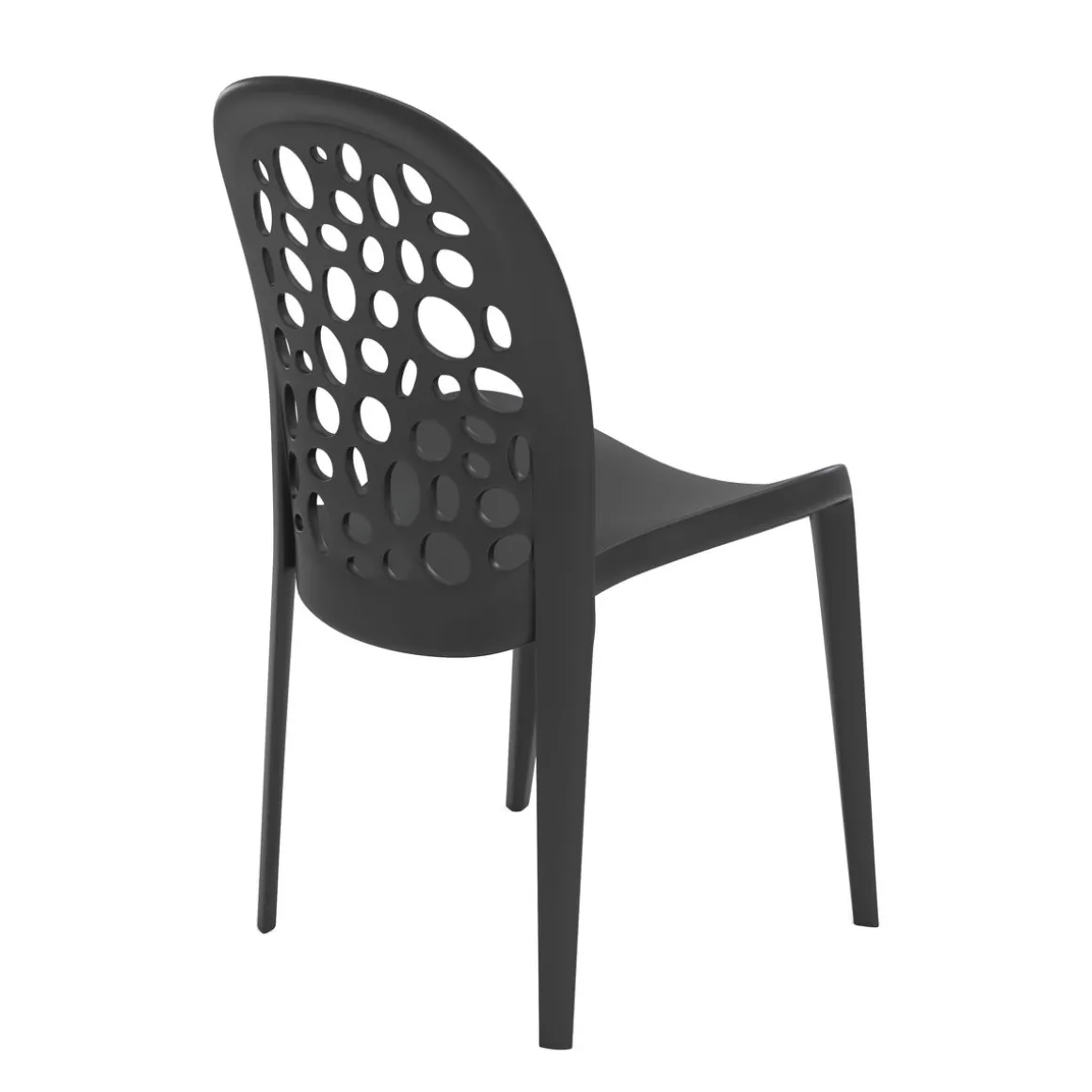 Gartenstuhl LONA 4er Set schwarz