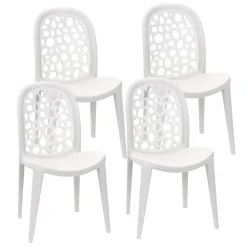 Gartenstuhl LONA 4er Set weiss