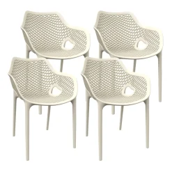 Gartenstuhl MATS 4er Set beige