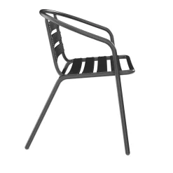 Gartenstuhl NOA Aluminium schwarz