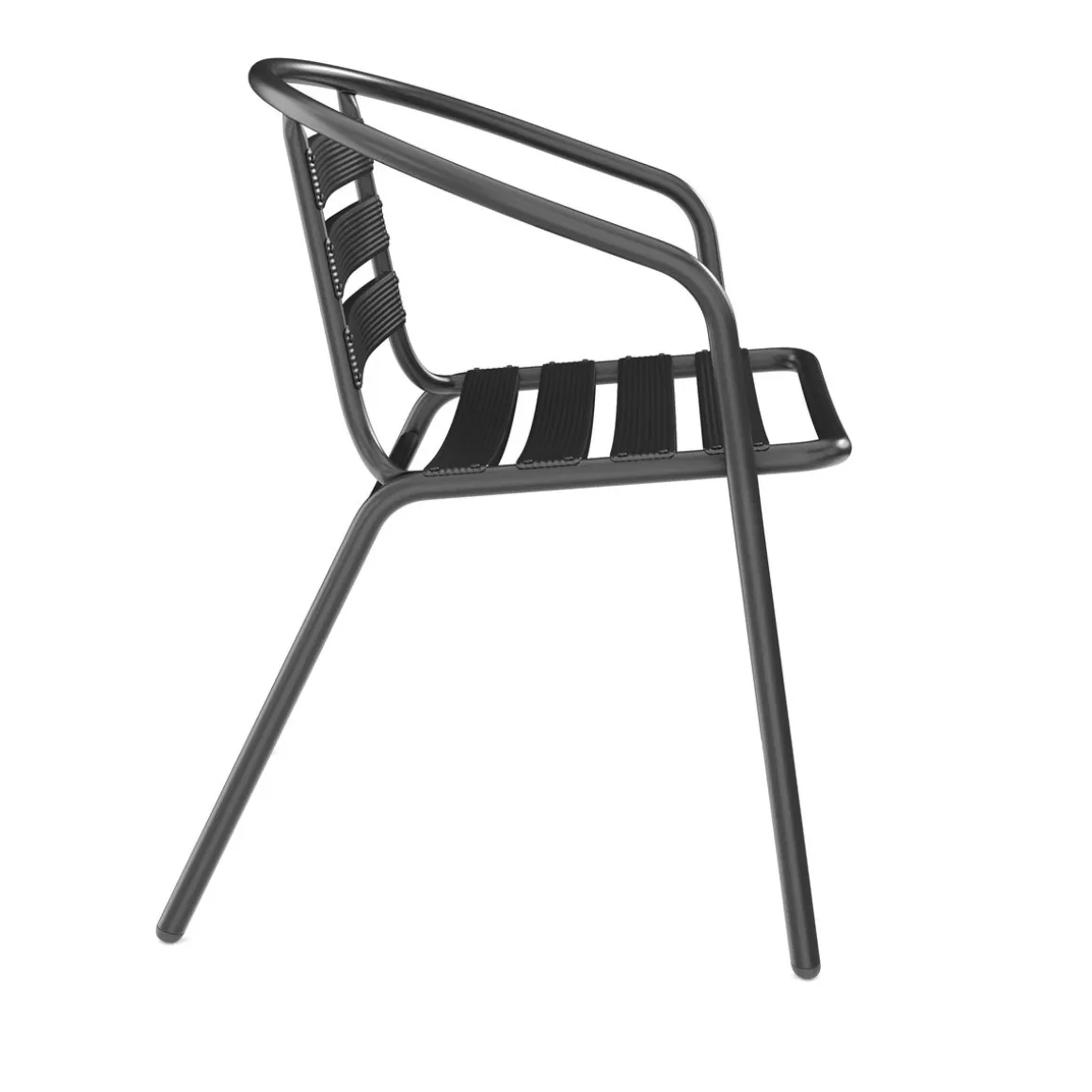 Gartenstuhl NOA Aluminium schwarz