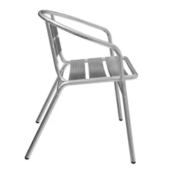 Gartenstuhl NOA Aluminium silber