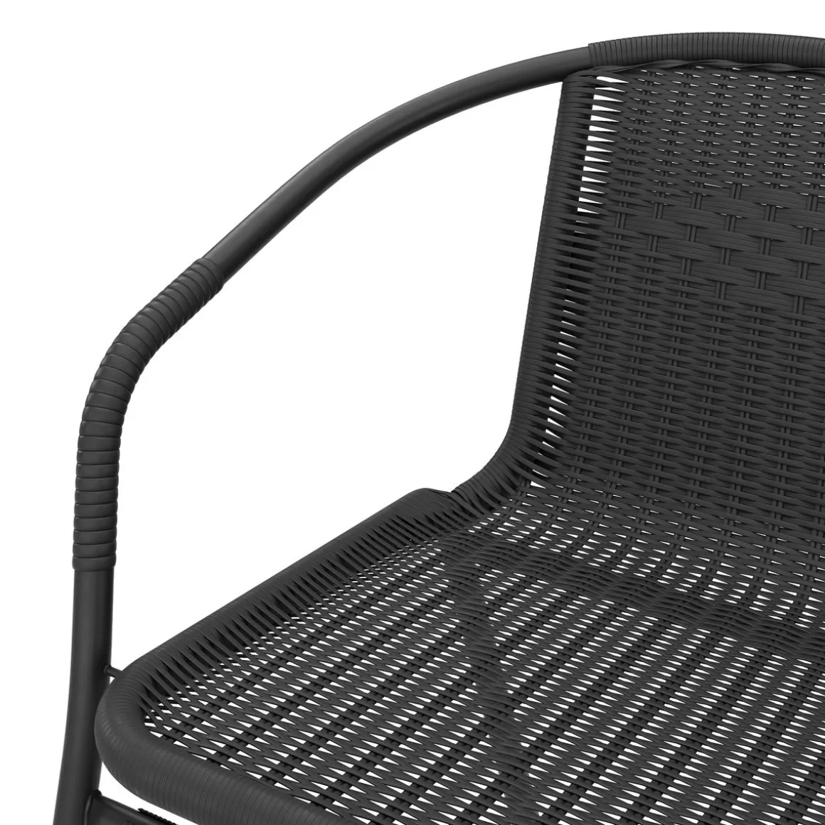 Gartenstuhl NOA Rattan schwarz