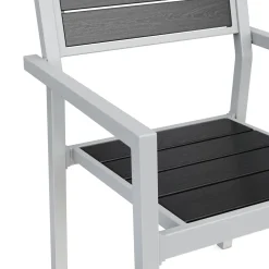 Gartenstuhl PELO 2er Set anthrazit