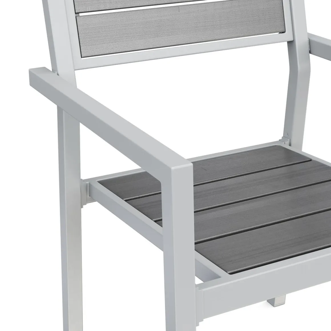 Gartenstuhl PELO 2er Set grau