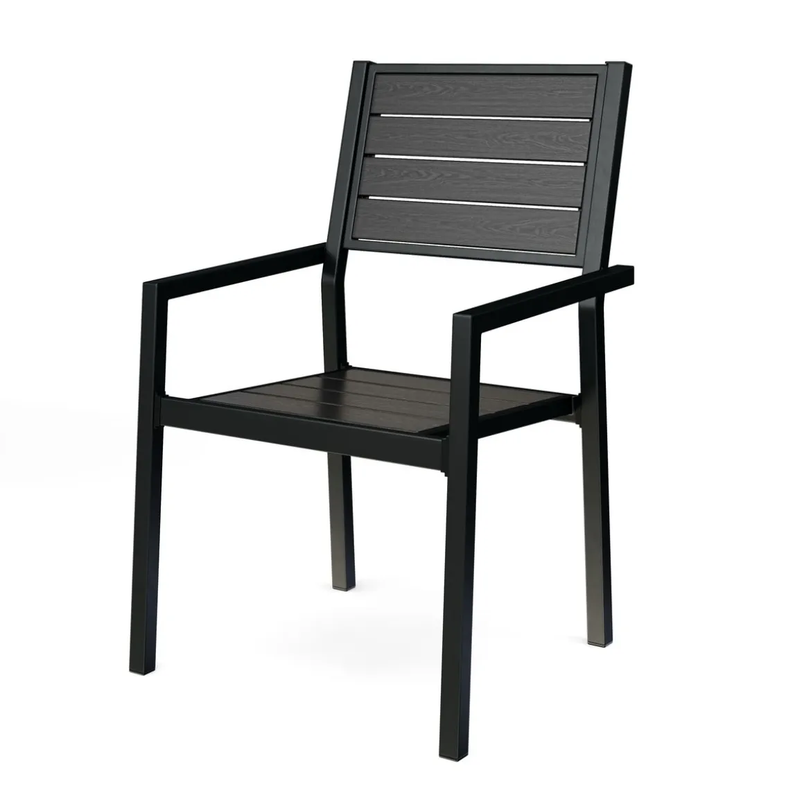 Gartenstuhl PELO 2er Set schwarz