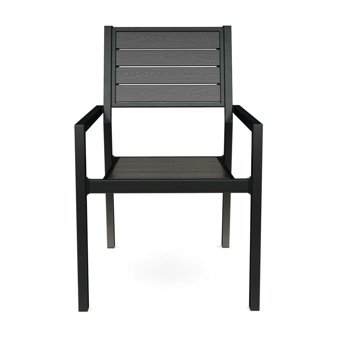 Gartenstuhl PELO 2er Set schwarz