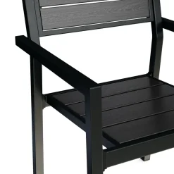 Gartenstuhl PELO 2er Set schwarz