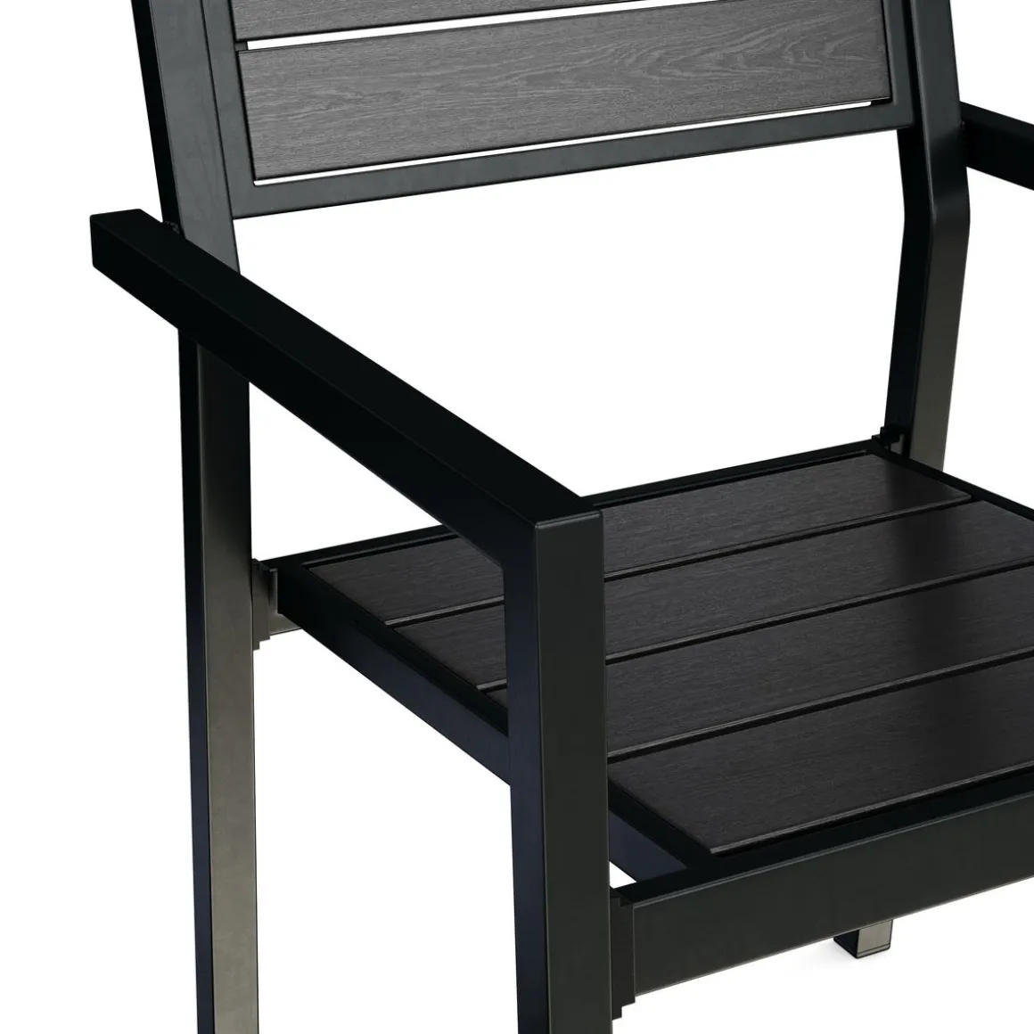 Gartenstuhl PELO 2er Set schwarz