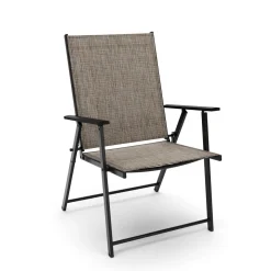 Gartenstuhl REA 4er Set braun/schwarz
