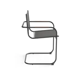 Gartenstuhl WARD 2er Set anthrazit