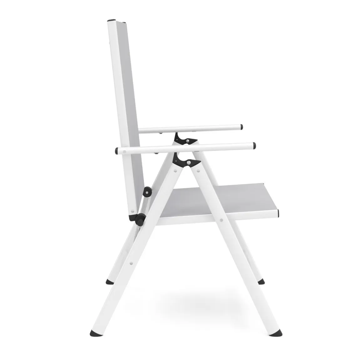Gartenstuhl WILMA 2er Set grau/weiss