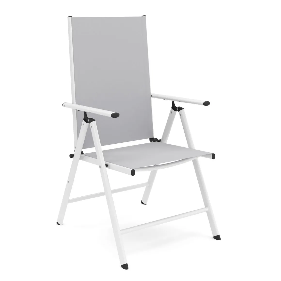 Gartenstuhl WILMA 2er Set grau/weiss