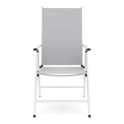 Gartenstuhl WILMA 2er Set grau/weiss