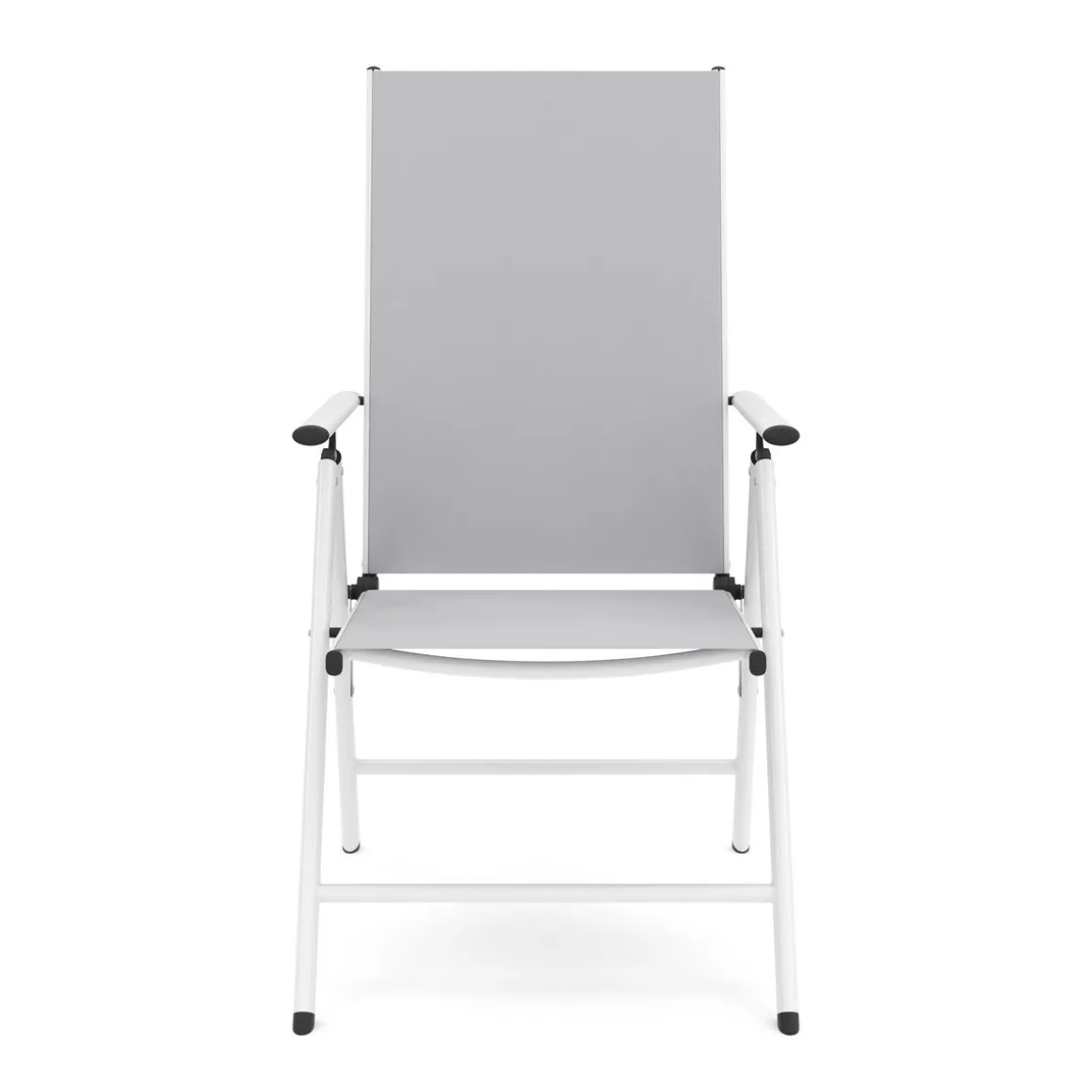 Gartenstuhl WILMA 2er Set grau/weiss