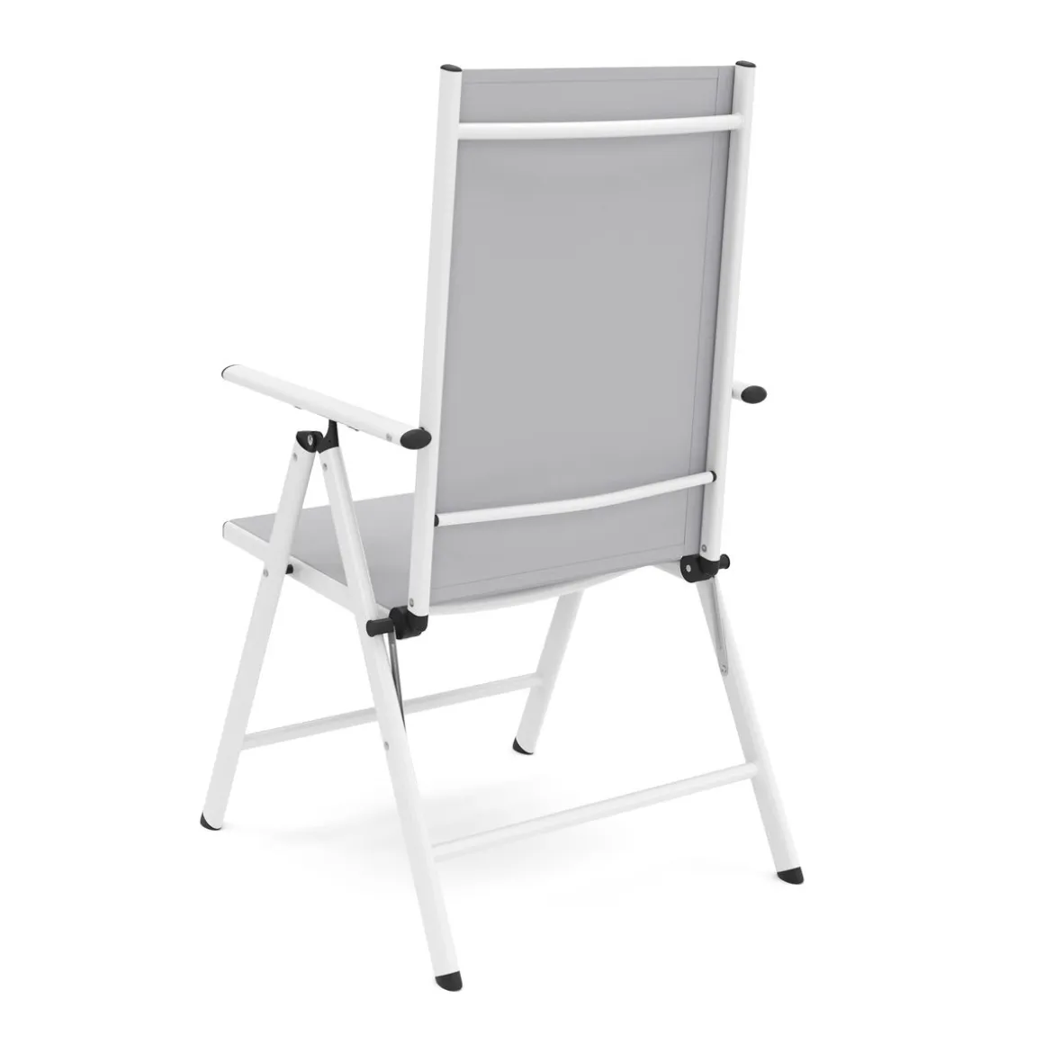 Gartenstuhl WILMA 2er Set grau/weiss