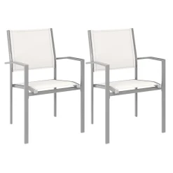 Gartenstuhl ZIA 2er Set weiss