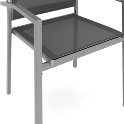 Gartenstuhl ZILLY 2er Set anthrazit