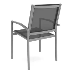 Gartenstuhl ZILLY 2er Set anthrazit