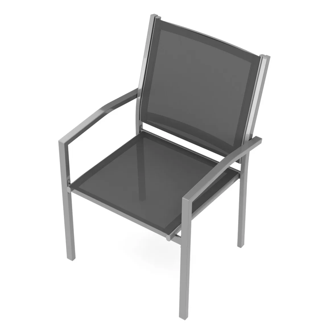 Gartenstuhl ZILLY 2er Set anthrazit