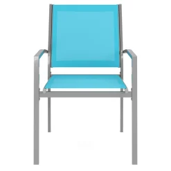 Gartenstuhl ZILLY 2er Set blau