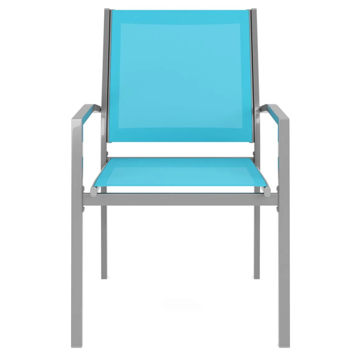 Gartenstuhl ZILLY 2er Set blau