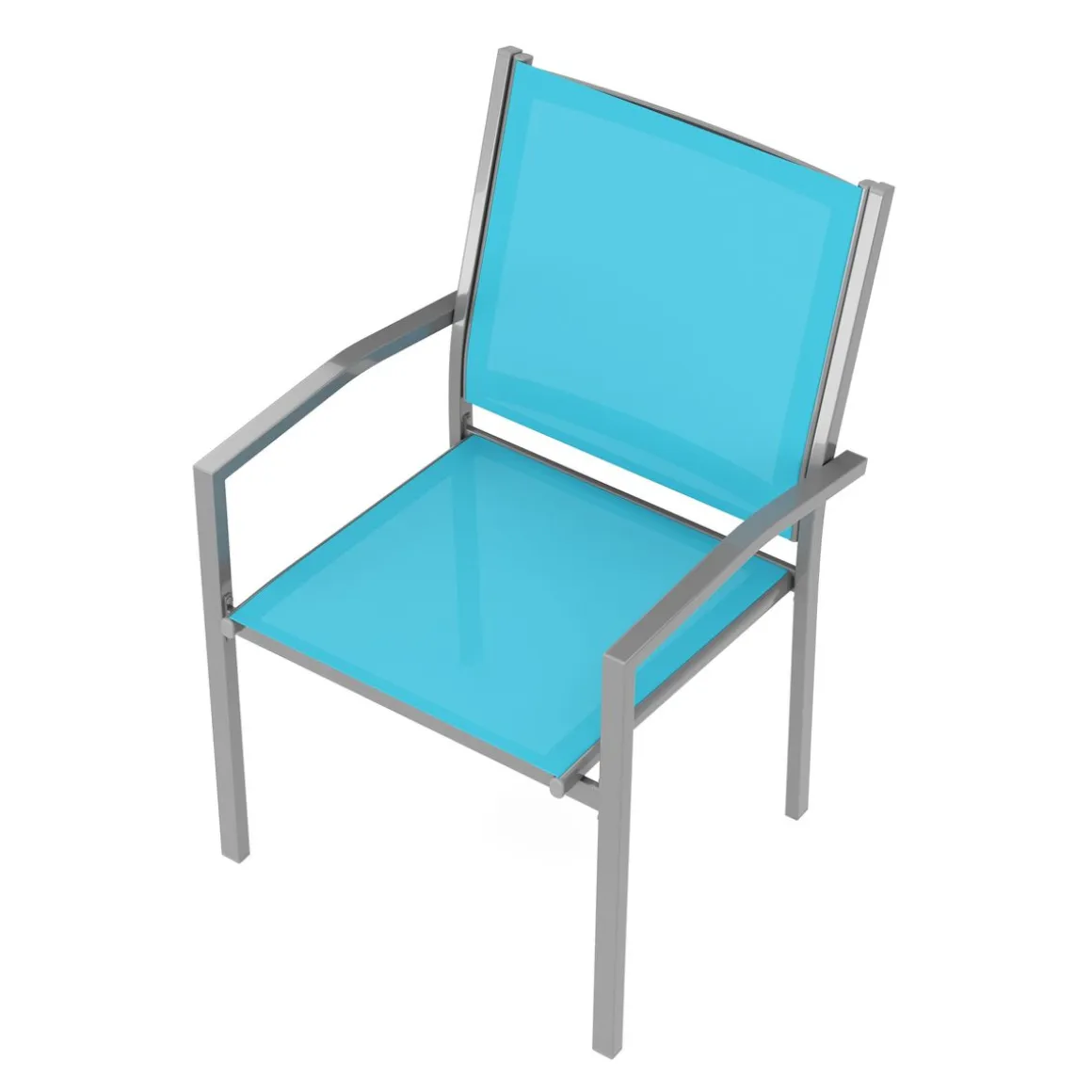 Gartenstuhl ZILLY 2er Set blau