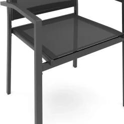 Gartenstuhl ZILLY 2er Set schwarz