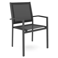 Gartenstuhl ZILLY 2er Set schwarz