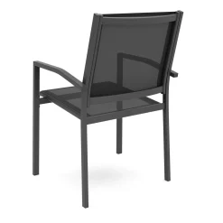 Gartenstuhl ZILLY 2er Set schwarz