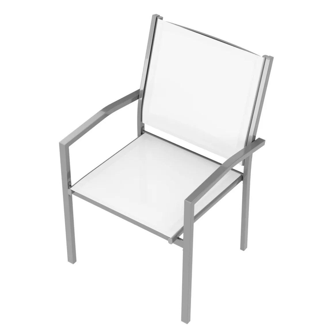 Gartenstuhl ZILLY 2er Set weiss