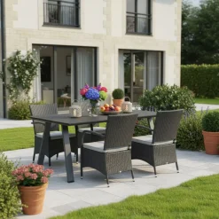 Gartentisch BAKO 150 x 100 cm anthrazit