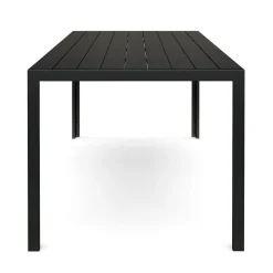Gartentisch ENZI 180 x 90 cm schwarz
