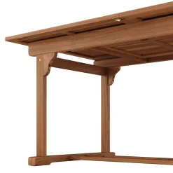 Gartentisch Holz ausziehbar MIRANDELA 160/220 x 90 cm