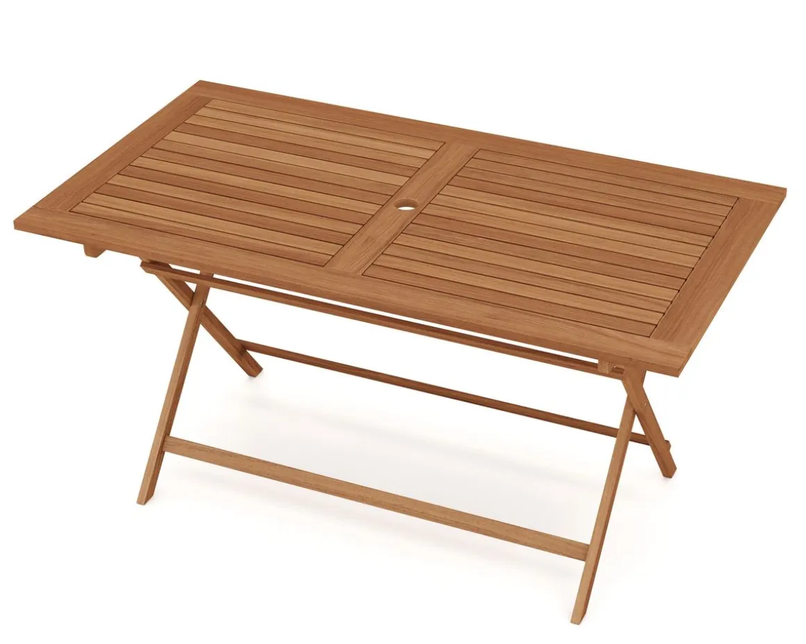 Gartentisch Holz CALABRIA 135 x 75 cm