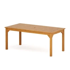 Gartentisch Holz LINDEN 180 x 90 cm