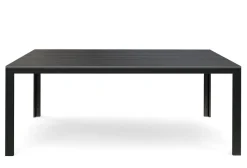 Gartentisch KAVO 200 x 100 cm anthrazit/schwarz