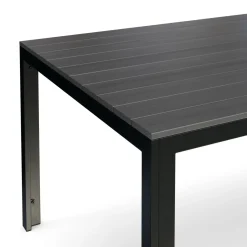 Gartentisch KAVO 200 x 100 cm anthrazit/schwarz