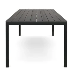 Gartentisch KAVO 200 x 100 cm anthrazit/schwarz