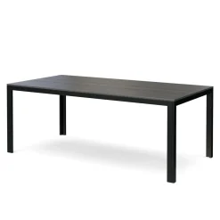 Gartentisch KAVO 200 x 100 cm anthrazit/schwarz