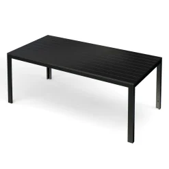 Gartentisch KAVO 200 x 100 cm schwarz