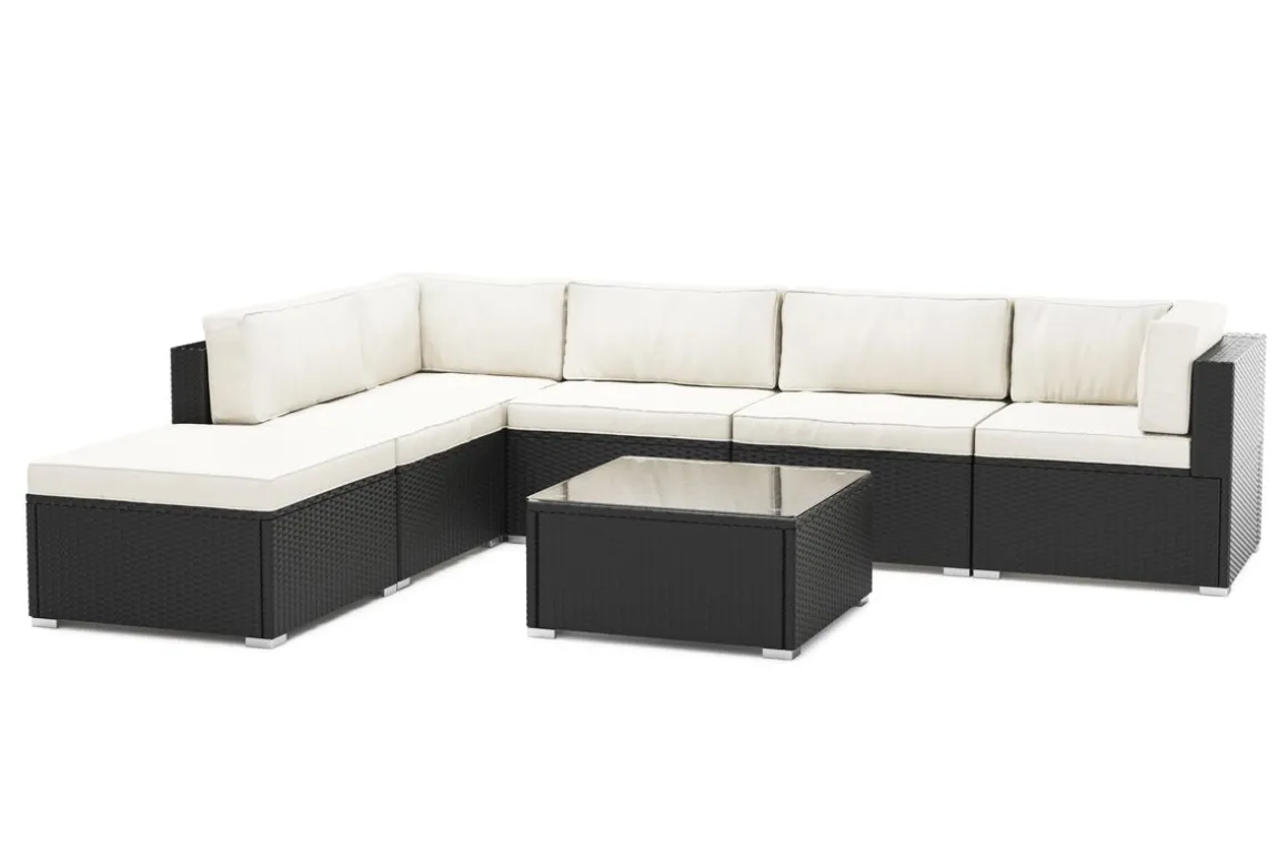 Gartentisch KRETA + LINDOS schwarz