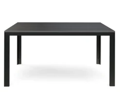 Gartentisch RIVI 150 x 90 cm anthrazit/schwarz
