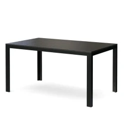 Gartentisch RIVI 150 x 90 cm schwarz
