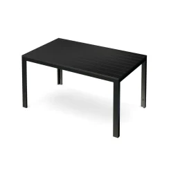 Gartentisch RIVI 150 x 90 cm schwarz