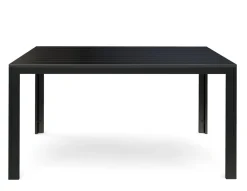 Gartentisch RIVI 150 x 90 cm schwarz