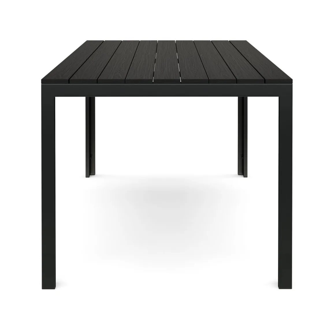 Gartentisch RIVI 150 x 90 cm schwarz