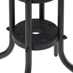 Gartentisch rund 60 cm schwarz