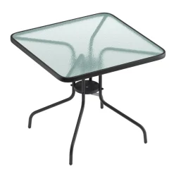 Gartentisch 60 x 60 cm schwarz